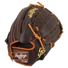 Rawlings Gamer XLE MLB 球隊標誌手套 右投用 GHW5GMX206-12-SPD, 棕色, 1個