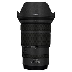 코엠스킨 니콘 Z 24-120 F4 S 렌즈 스킨 보호 필름, 1개, 레더 블랙