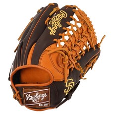 Rawlings Gamer XLE MLB 球隊標誌手套 右投用 GHW5GMXY70-4V-SPD, 棕色, 1個