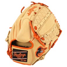 Rawlings Gamer XLE MLB 球隊標誌手套 右投用 GHW5GMX206-12-BAL, 駝色, 1個
