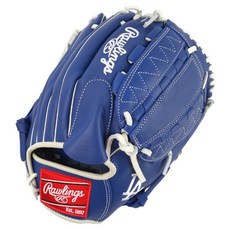 Rawlings Gamer XLE MLB 球隊標誌手套 右投用 GHW5GMX206-12-LAD, 藍色, 1個