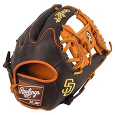 Rawlings Gamer XLE MLB 球隊標誌手套 右投用 GHW5GMX205W-2-SPD, 棕色, 1個