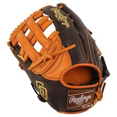 Rawlings Gamer XLE MLB 球隊標誌手套 左投用 GHW5GMXBH34-6-SPD-RH, 棕色, 1個