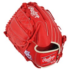 Rawlings Gamer XLE MLB 球隊標誌手套 左投用 GHW5GMX206-12-STL-RH, 猩紅色 + 白色, 1個