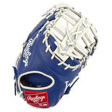 Rawlings Gamer XLE MLB 球隊標誌手套 右投用 GHW5GMXDCT-10-LAD, 藍色, 1個