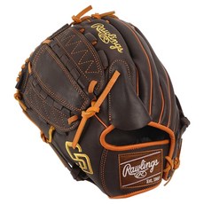 Rawlings Gamer XLE MLB 球隊標誌手套 左投用 GHW5GMX206-12-SPD-RH, 棕色, 1個