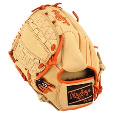 Rawlings Gamer XLE MLB 球隊標誌手套 左投用 GHW5GMX206-12-BAL-RH, 駝色, 1個