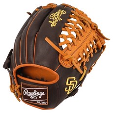 Rawlings Gamer XLE MLB 球隊標誌手套 右投用 GHW5GMX206-4-SPD, 棕色, 1個