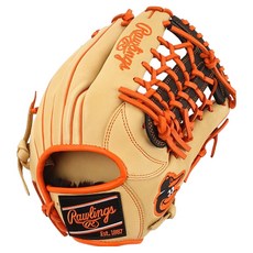 Rawlings Gamer XLE MLB 球隊標誌手套 右投用 GHW5GMXN65-4V-BAL, 駝色, 1個