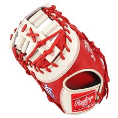 Rawlings Gamer XLE MLB 球隊標誌手套 左投用 GHW5GMXDCT-10-STL-RH, 猩紅色 + 白色, 1個