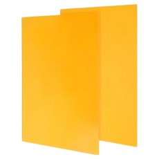 OON 불투명 컬러 아크릴판, 노랑, 2개