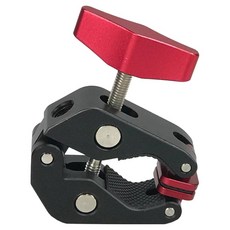 동글이 다용도 용이한 프리미엄 카메라 클램프 블랙+레드 80 x 60 x 20 mm, 1개