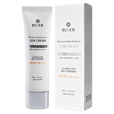 BU ER 水潤光澤精華防曬霜 SPF50 PA++++, 1個, 50ml