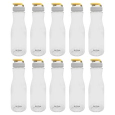블루바 가정용 업소용 원터치 냉장고 물병, 10개, 900ml, 옐로우