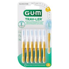 SUNSTAR 三詩達 G.U.M Traveler 牙間刷 1514, 6入, 1個