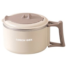 Kyhome 316不鏽鋼泡麵碗, 米色, 1個