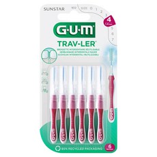 SUNSTAR 三詩達 G.U.M Traveler 牙間刷 1612, 6入, 1個