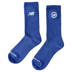 New Balance 刺繡LOGO中長襪 LAS51181NV, 藍色, 1雙