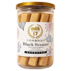 純新 MILK17 黑芝麻風味牛奶棒, 200g, 1個