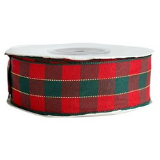 BEST PACK 青春格紋緞帶, 混色, 1個, 18m