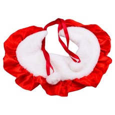 高精寵物 寵物圍脖 毛球款, 紅色, 1個