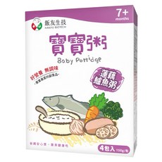 飯友 蓮藕寶寶粥 4包 1盒, 150g, 1個, 鱸魚