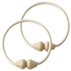 FaSoLa 簡約系列磁吸式窗簾扣, 2個, 米白色