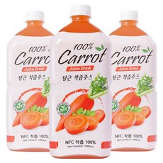 파모빗 당근 착즙 주스, 3개, 1L