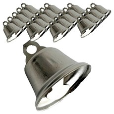 BEST PACK 聖誕節午夜樹裝飾品 鈴鐺配件 S, 銀色, 20個