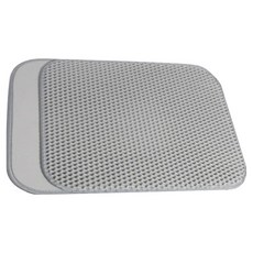 QLZHS 防水可水洗雙層防濺砂網格貓砂墊/腳踏墊/抓墊/漏砂墊, 灰色, 1個