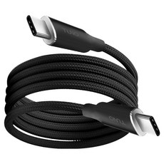 TUNO 圖諾 磁吸編織充電線 100W, 黑色, 1個, 1m