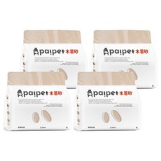 paipet 木薯砂 純植物貓砂, 2kg, 4包, 純淨奶香