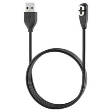 스페이스쉴드 샥즈 오픈런 프로 S811 미니 호환 스탠다드 2핀 마그네틱 USB-A타입 충전 케이블 1m, 블랙, 1개