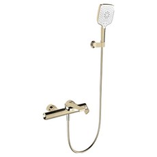 콜러 컴포즈드 벽붙이 샤워 욕조 수전 샴페인 골드 방문설치, 1개