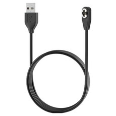 SPACE SHIELD 標準4針磁吸式USB-A型充電線 1m, 黑色, 1個