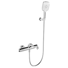 콜러 컴포즈드 벽붙이 샤워 욕조 수전 유광 크롬 방문설치, 1개