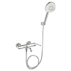 콜러 퓨리스트 벽붙이 샤워 욕조 수전 유광 크롬 방문설치, 1개