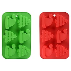 Cuteme 帽子樹烘焙模具 6格 2件組 MP309, 混合顏色, 1套