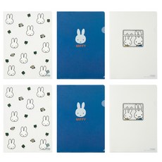 STUDIO EIGHT Miffy L型文件夾 3件組, 混合色, 2套