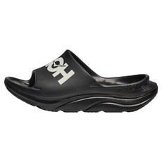 HOKA ORAR Athletic Slide 拖鞋 1155154, 黑色 + 白色, 230