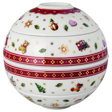 Villeroy&Boch La Boule PETITE 德國餐球5件組 聖誕節限量款, 紅色 + 白色 + 綠色, 1套, 沾醬碗 + 中分食碗 + 點心盤