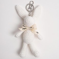 MystiKotita DIY Spring J-Rabbit Pinggo Holiday 兔子娃娃編織套組, 象牙白, 1套
