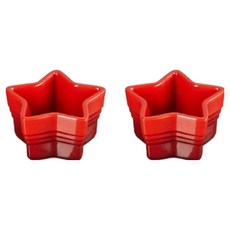 르크루제 스타라메킨 식기세트 2p, 빨강, 단품, 1세트