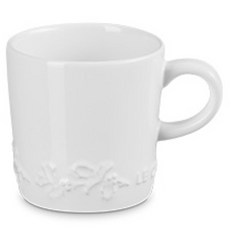 LE CREUSET Holly 卡布奇諾馬克杯 200ml, 白色, 單品, 1個