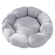 咕沛日常 花朵睡眠窩 貓咪狗狗通用, 灰色, 1個