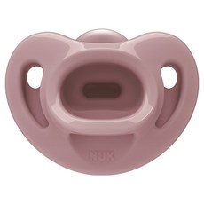 누크 프리미엄초이스 올실리콘 노리개 젖꼭지 Size 1, 0-6개월, 레드, 1개