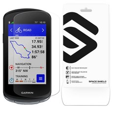 SPACE SHIELD Garmin Edge 1040 相容 Armor Flex 液晶螢幕保護 9H 全覆蓋鋼化玻璃膜 2片組, Clear, 1套