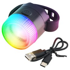 ACEPEED 자전거 RGB 픽시 멀티 라이트 C135, 1개, 블랙