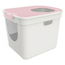 iCat 寵喵樂 雙門頂入封閉式特大超耐重貓砂盆, 貝殼粉, 1個