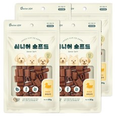 닥터조이 강아지 시니어 소프트 간식, 오리고기, 80g, 4개
